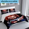 Custom Name 3PCS Chucky's Bloody Tale Bedding Set Including 1pc Duvet Cover And 2pcs Pillowcases for Bedroom, Dormitory Gift Home Decor
