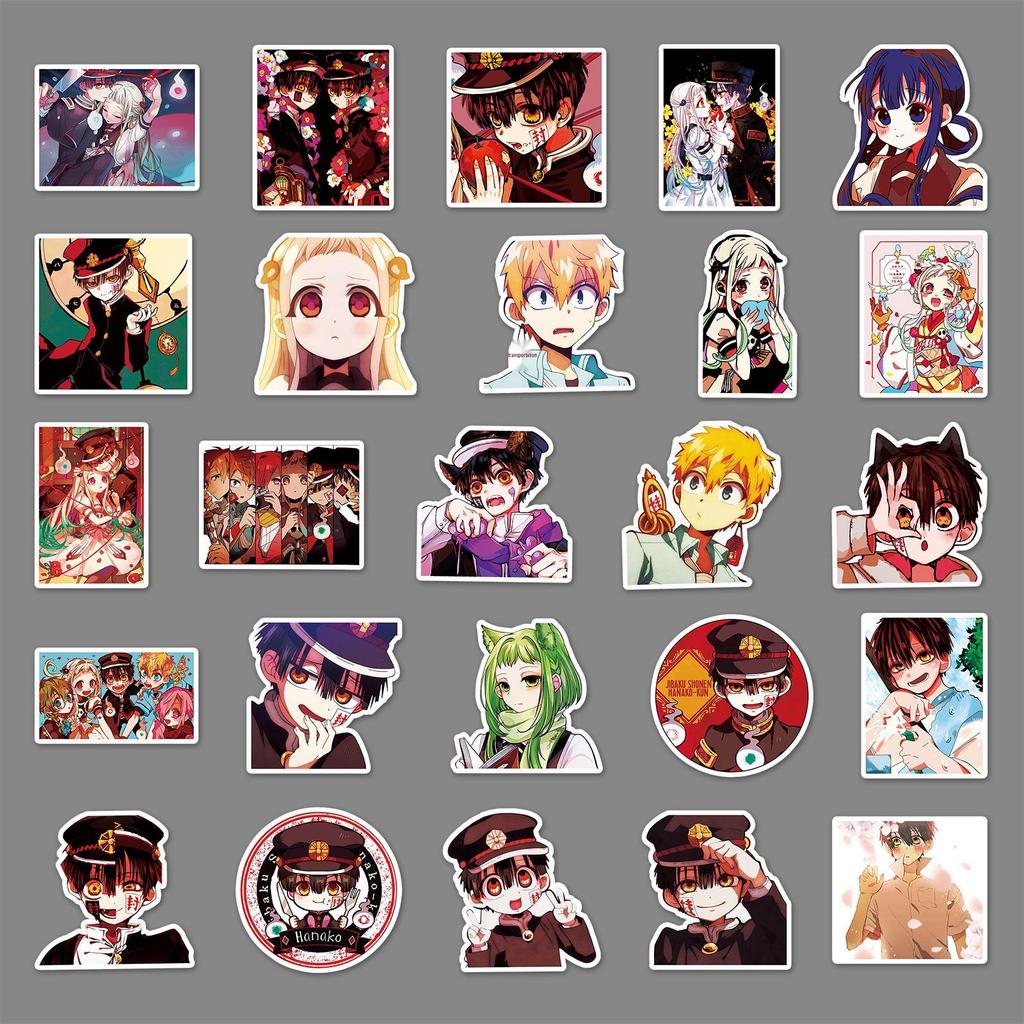 100 Jibaku Shonen Hanako-kun Anime Stickers for Suitcase, Phone, Laptop, Car