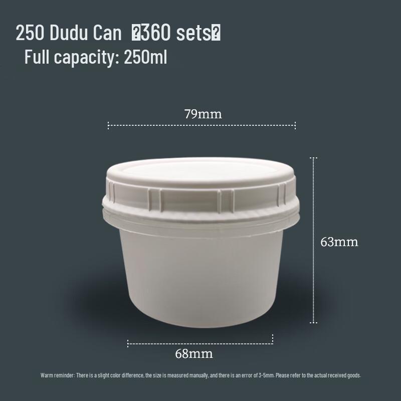 

Handun 250ml Disposable Yogurt Containers with White Lids