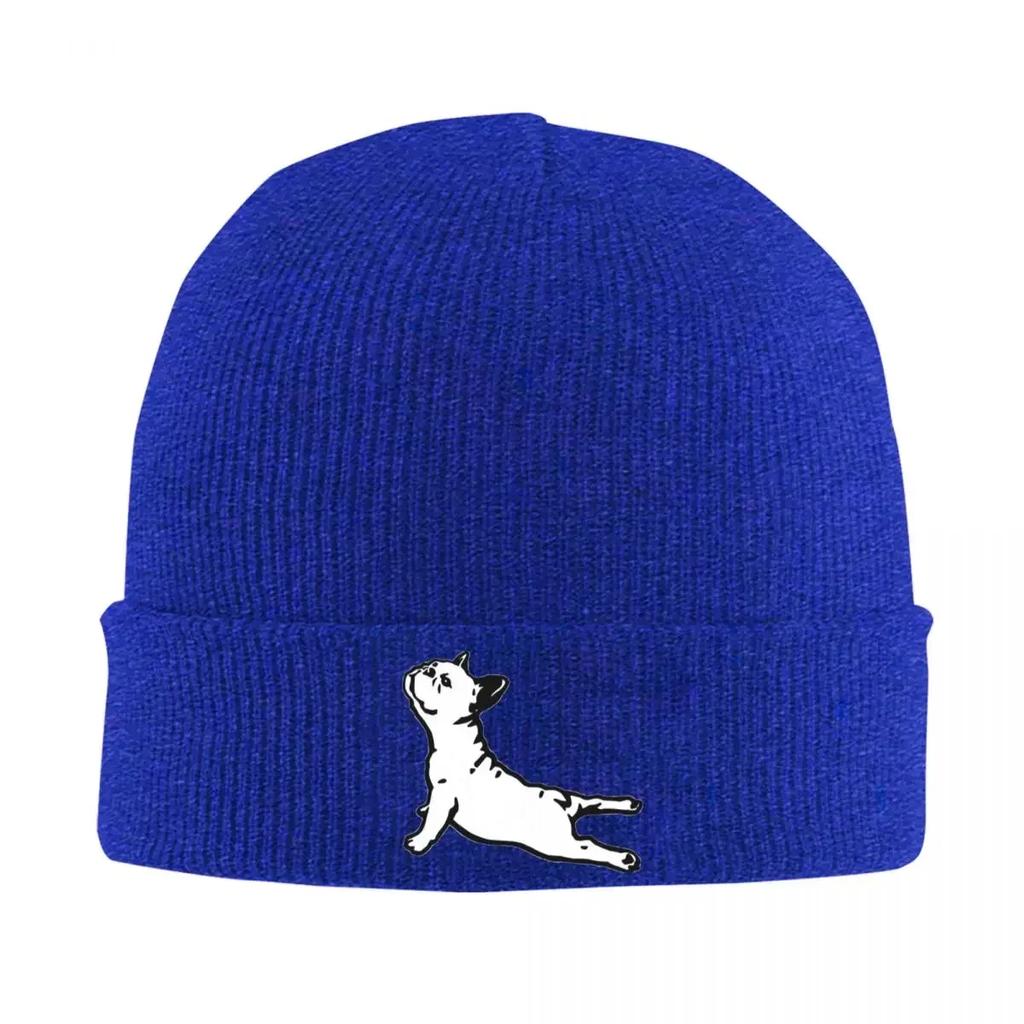 Classy Mood French Bulldog Yoga Pose Knit Hat Beanie Winter Hats Warm Street Cap for Men Women