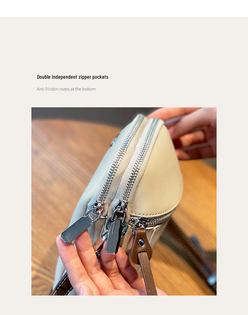 Genuine Leather Women's Mini Crossbody Bag—Trendy 2024 Summer Style