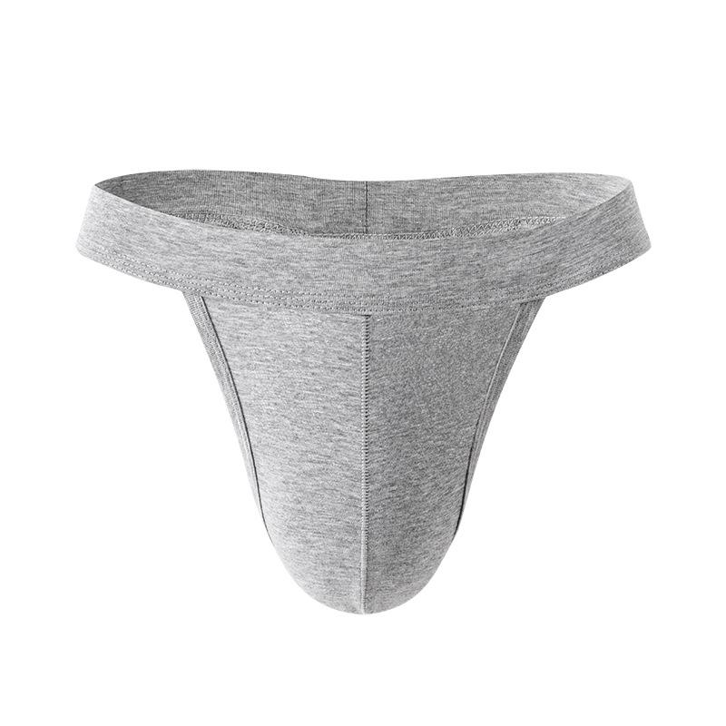 Men's Summer Interest Sexy Cotton Low Waist Thong Underwear