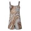 Women's Spring Summer Print Casual Sleeveless Pocket Loose Adjustable Sling Jumpsuit