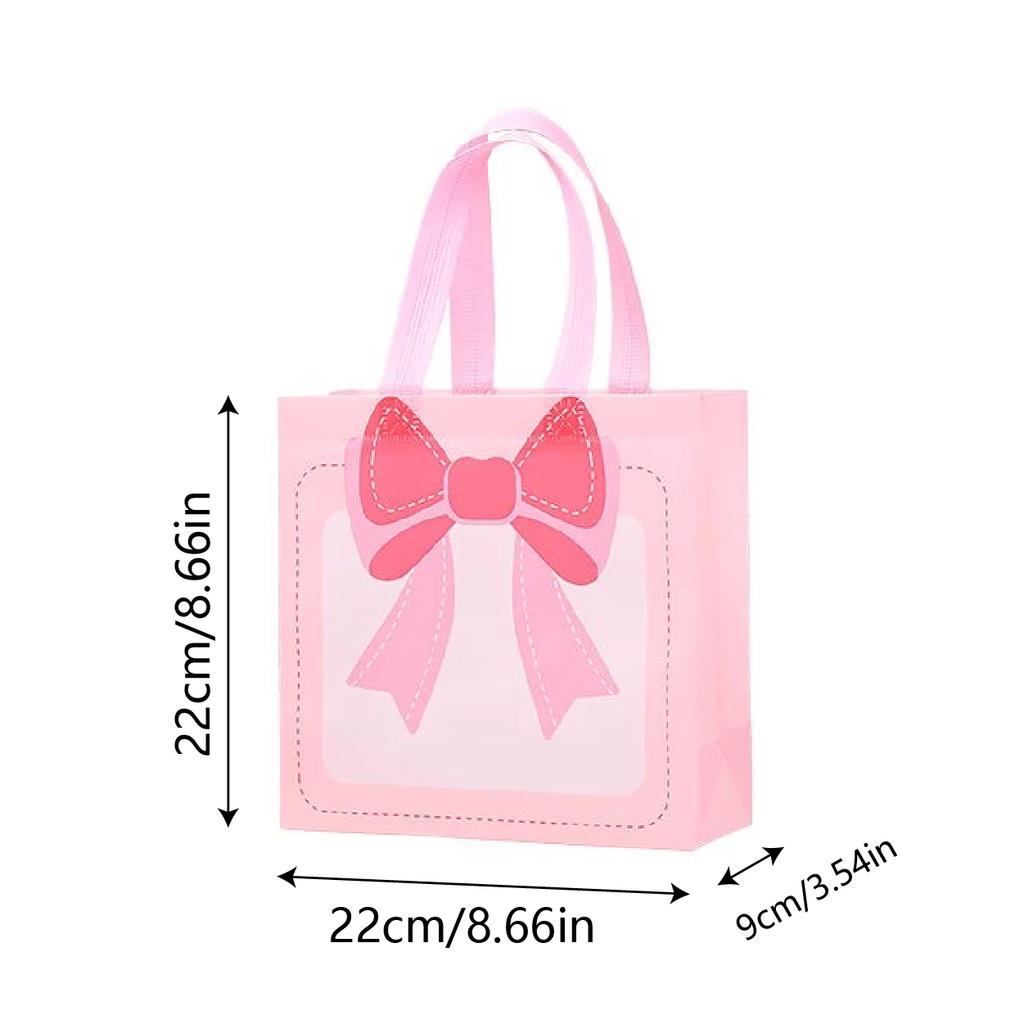 1-30PCS Cartoon Bow Portable Gift Bag Bow Snack Packaging Bag Portable Design Cosmetics Candy Small Items Storage Self Seals