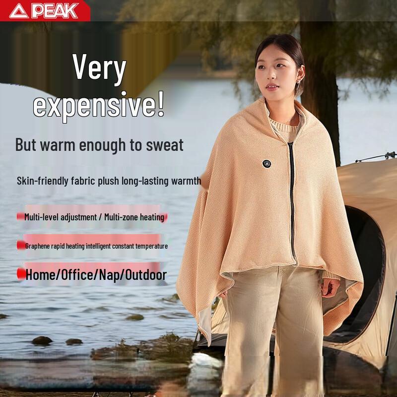 

PEAK Waffle-Knit Heating Shawl