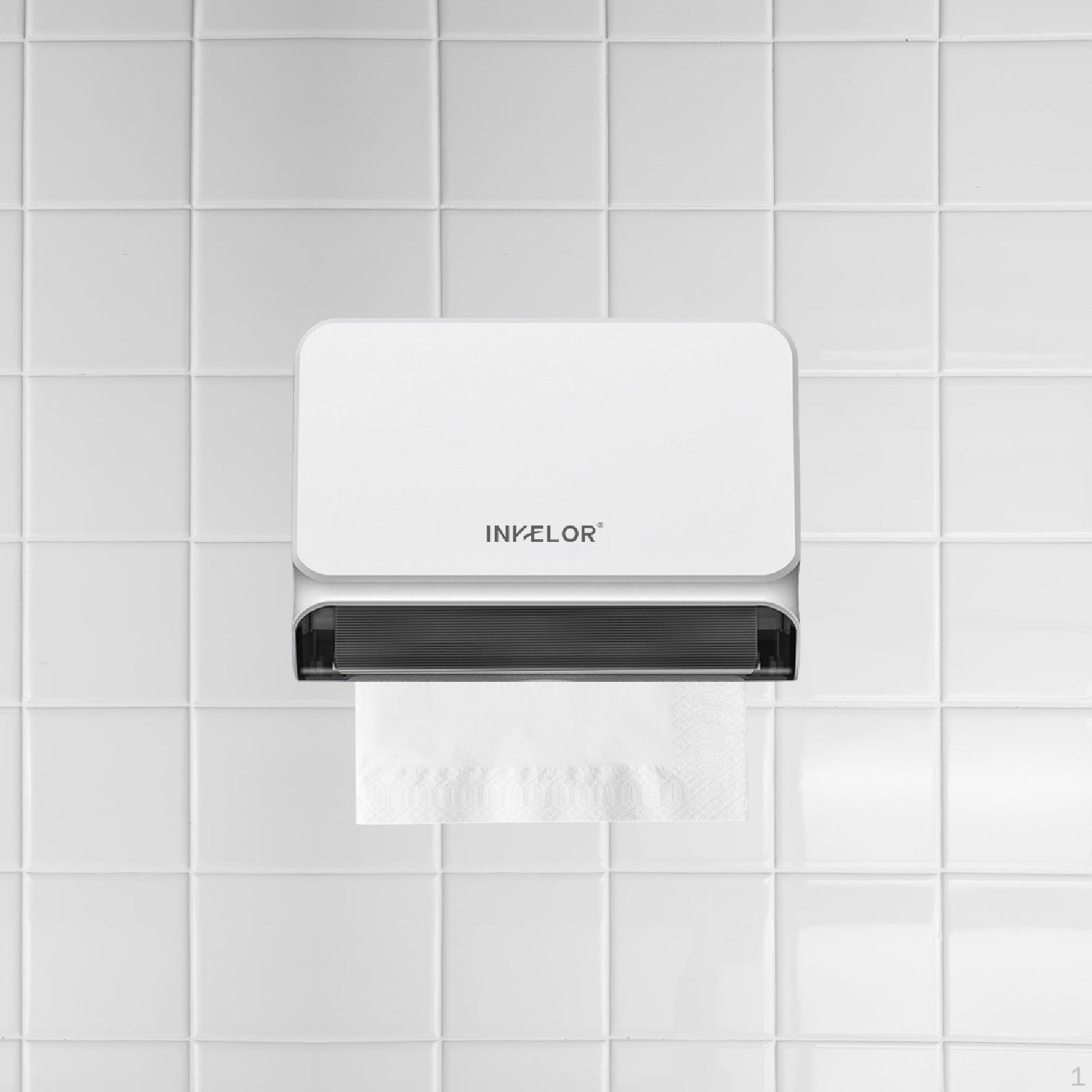 

Wall Mounted Tissue Box Holder Decoration Bathroom Dresser Cover белый