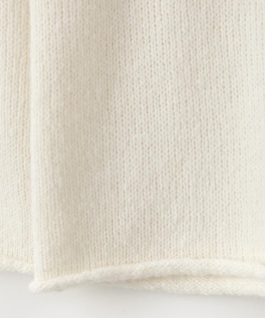 Sseomweeobeoteo Mohair Letter Long Sleeve Knit - Ivory