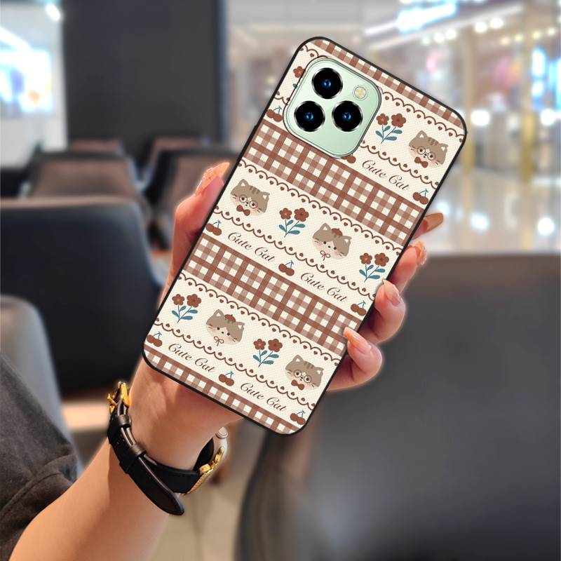 Cartoon Phone Pouch Phone Case For Oukitel C21 Pro Protective Cute Animals Shockproof Anti-dust Graffiti Durable TPU