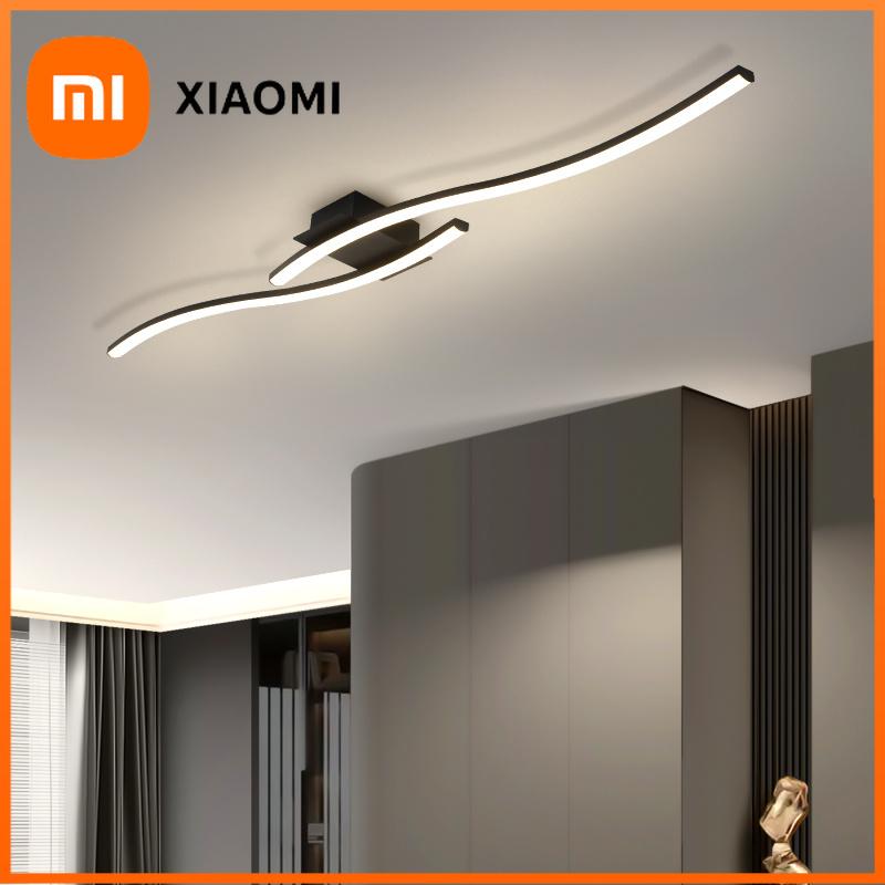 Xiaomi Modern Minimalist Black Ceiling Light Bedroom LED Pendant Ceiling Lamp Design for Home Décor Living Room Office Interior