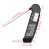 LCD Digital Food Thermometer with Foldable Probe Kitchen Cooking BBQ Grill Temp Tester Black