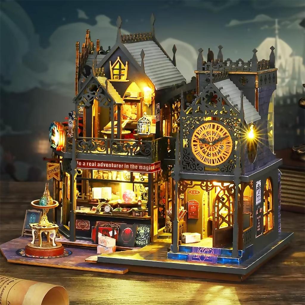 DIY Miniature Dollhouse, 3D Miniature Holo-Magic Castle, Magnificent, Luxurious Handmade Craft Kit for Adults (ES012-A)