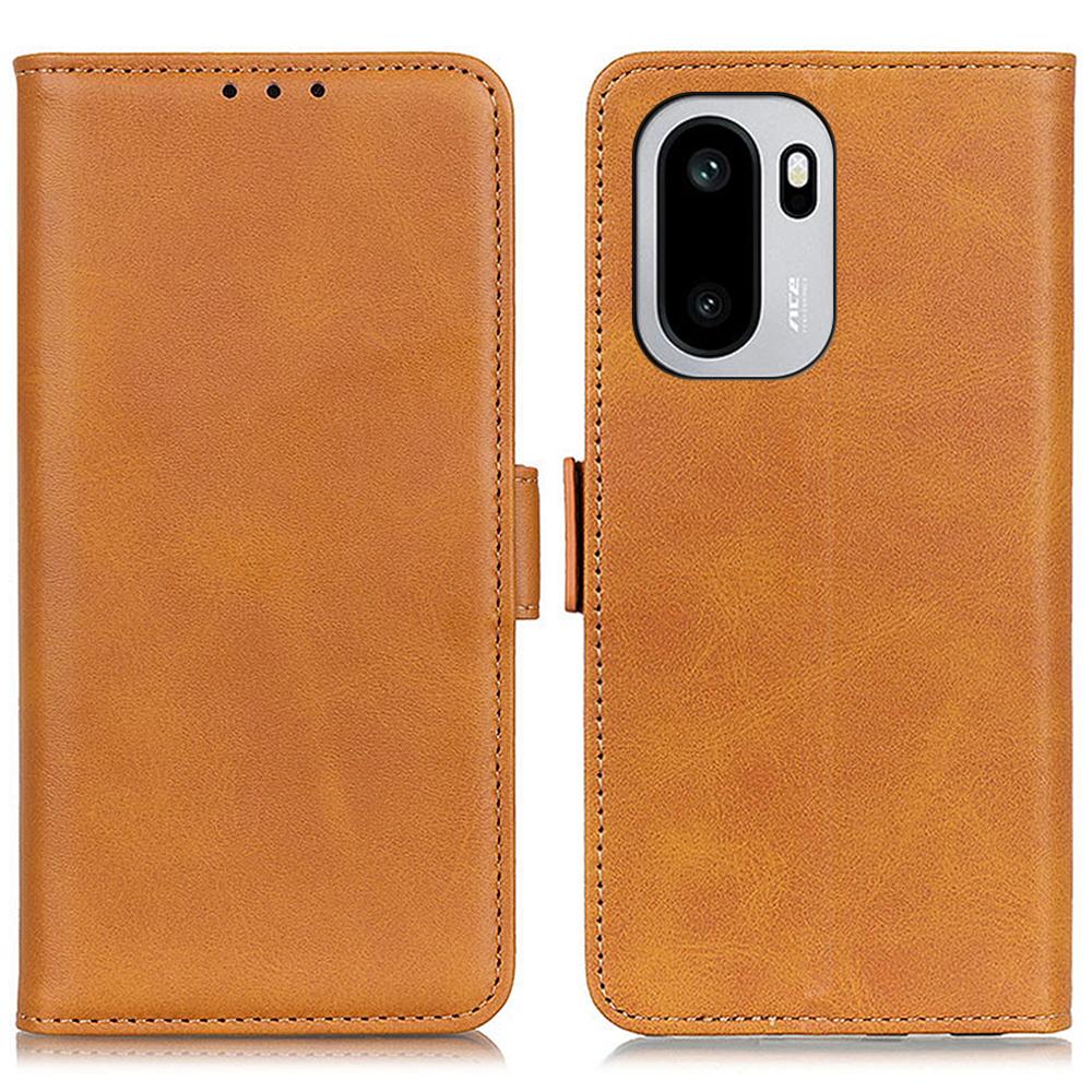 Phone Case For OnePlus 15R 5G / Ace 6 5G / Ace 6T 5G Stand Cowhide Texture PU Leather Cover