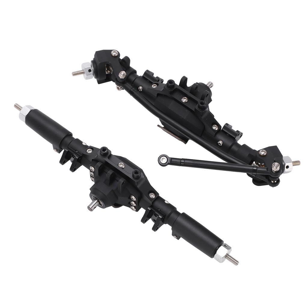 RC Front Rear Axles Complete Set Metal Assembly Kit Axle Drive Shaft for SCX10 II RC Crawler Car