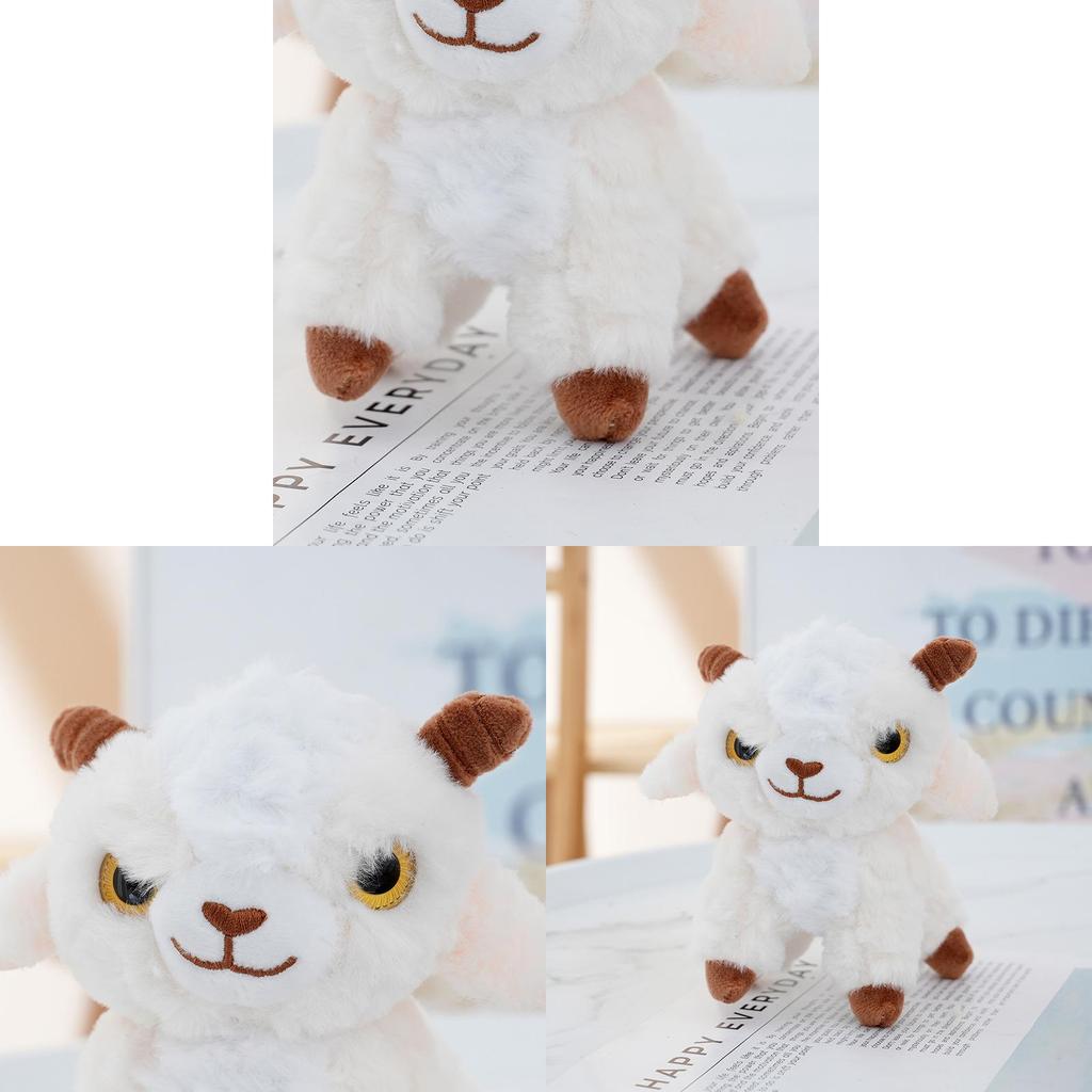 Sheep Plush Keychain With Large Eyes For Backpack And Gift Collectors
