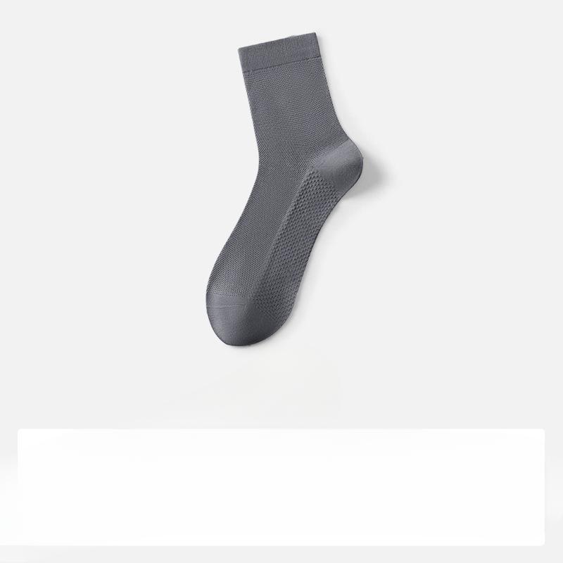 Men's Summer Thin Mesh Breathable Sweat Absorbing Deodorant Socks