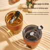 Hayu Bamboo Joint Glass Cup with Straw 400ml