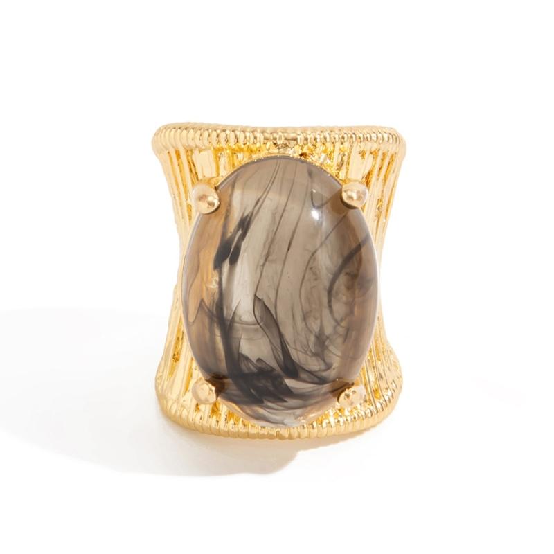 Artistic Expression Adjustable Ring For Modern Wear Featuring Geometric Design And Gradient Finish And Comfort Fit