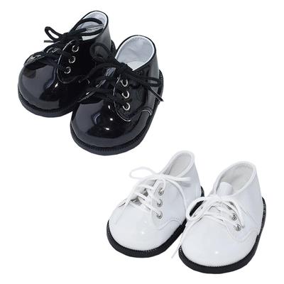 Niannyyhouse 40cm Plush Leather Shoes (Shoe Length: Approx. 9cm) Dress-Up Cotton Doll with Doll Accessories (B-1)