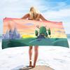 Cactus Beach Towel Blanket, Oversized Microfiber Pool Bath Swim Towel,Thin Absorbent Quick Dry and Sand Free Adults Beach Towel