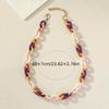 A acrylic fresh multi-color light pie large buckle chain chain necklace is hot for sale