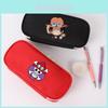 Trousse à crayons en toile Pirate Gear One Piece avec fermeture éclair pour étudiants et collectionneurs