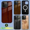 Holz Holzmuster Handyhülle Für iPhone 15,14,13,12,11,Plus,Pro,Max Mini Magsafe Magnetisches Kabelloses Laden