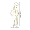 20Pcs Musical Note Paperclip Music Binder Shape Creativity Modeling Metal Craft Supplies