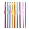 12 PCS Crochet Hooks Kit Ergonomic Knitting Needles Blunt Needles Stitch Marker DIY Hand Craft Art Tools for Beginners