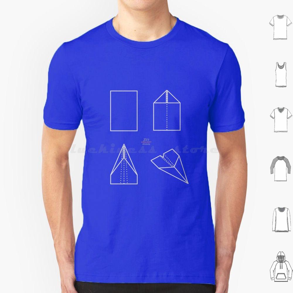 Paper Plane Manual T Shirt Big Size 100 Cotton Manual Instructions Blueprint Paperplane Papaer Plane Plane Pictures Series