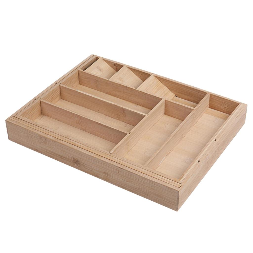 Silverware Drawer Organizer Bamboo Expandable Cutlery Tray Rack-buy at a low prices on Joom e-commerce platform
