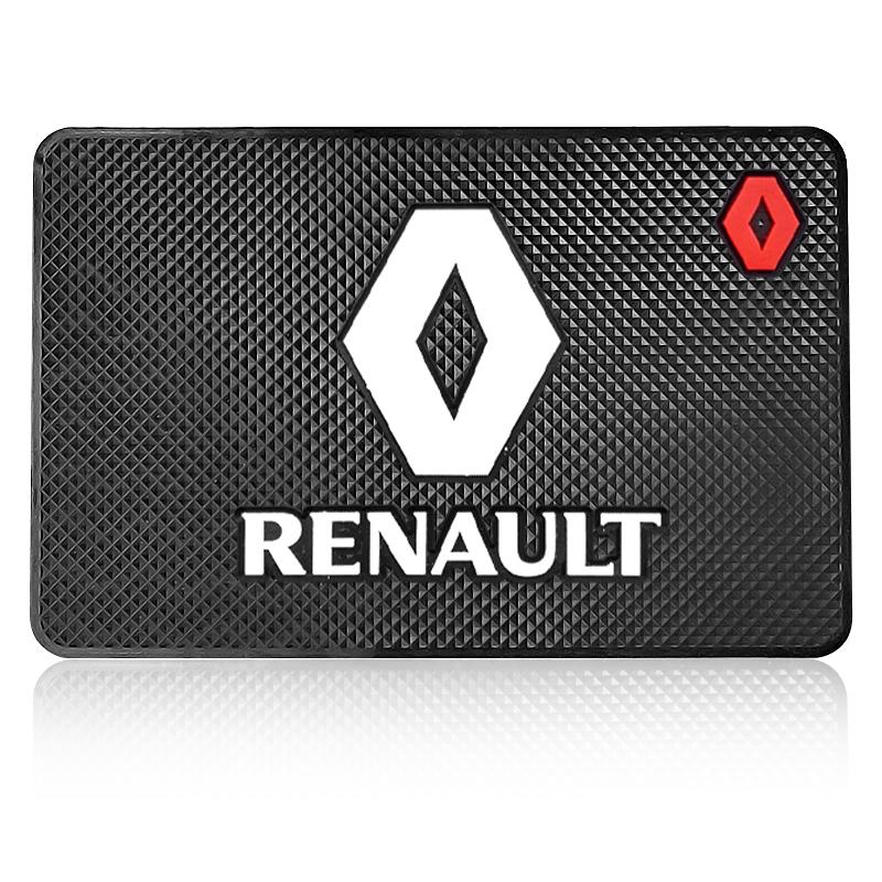 

1 шт. Автомобильная эмблема Противоскользящий коврик Держатель для телефона Нескользящий коврик Автостайлинг для Renault Dacia Megane 2 3 4 Twingo Clio Talisman Captur Trafic Kwid Scenic 2 Renault