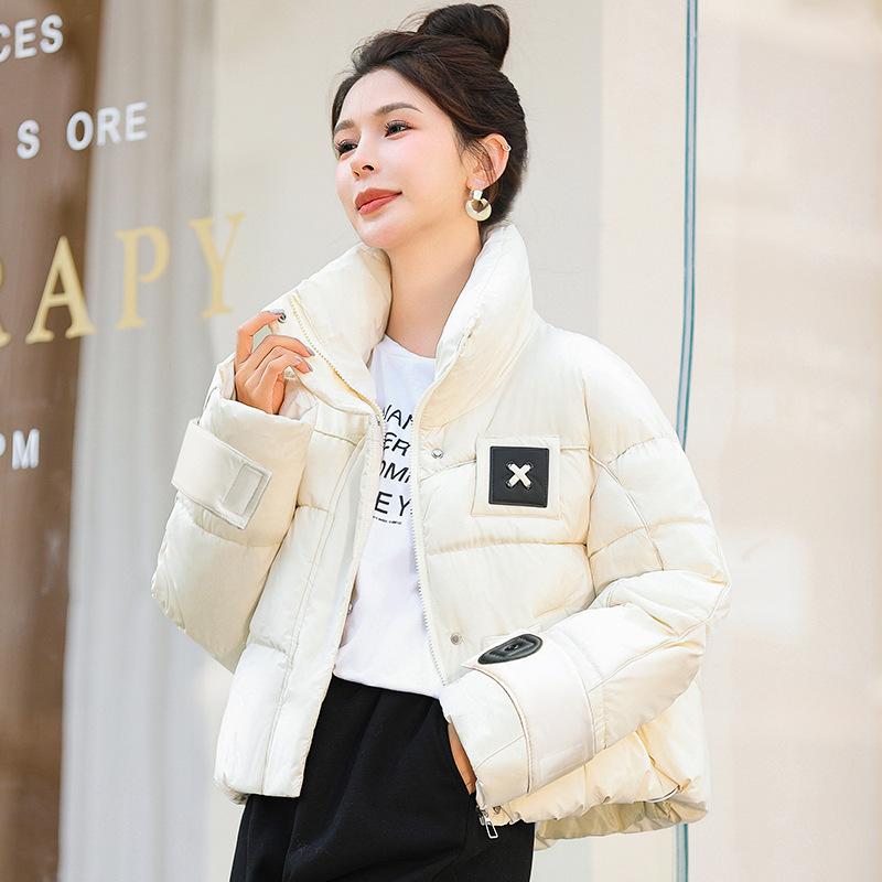 Short Cotton Clothes, Color Matching Bread Clothes, Winter New Warm and Thickened Personalized Jacket