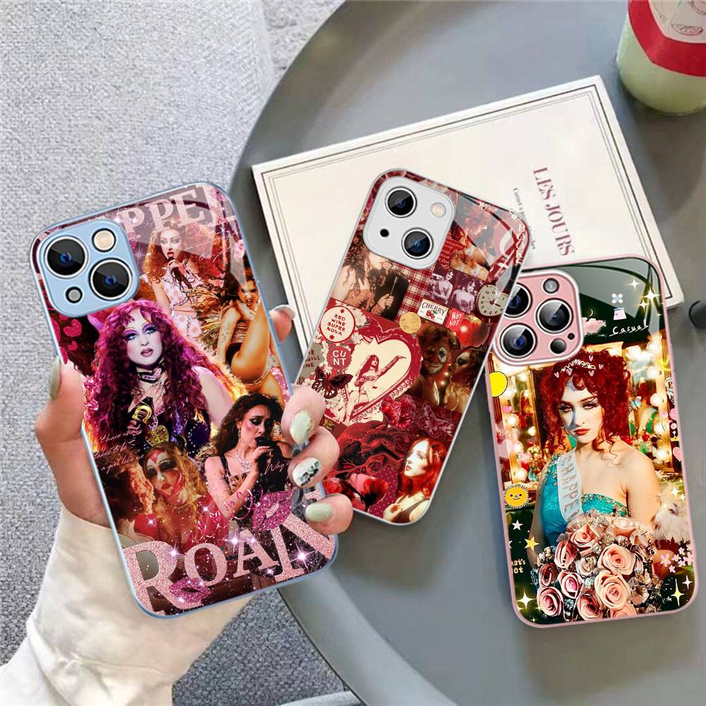 Popular Singer C-Chappell R-Roan Tempered Glass For Iphone 14 13 12 11 Pro Mini XS MAX 14Plus X XS XR Cover