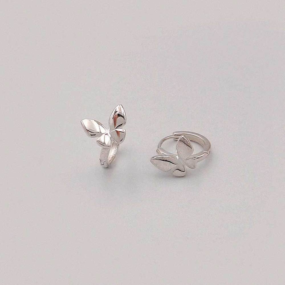 J.Lauren Butterfly One-Touch Silver Earrings M03982