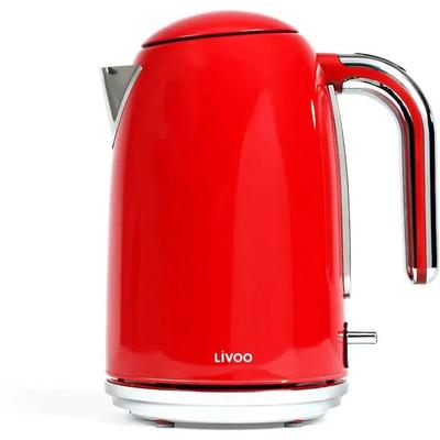 Livoo Dod180r Electric Kettle 2200W 1.7L Red