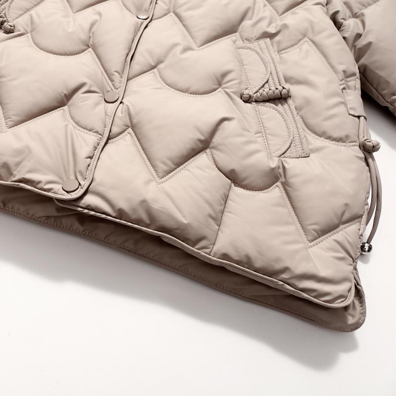 Fashion Women Winter Coats Stand Collar Loose Thick Warm Short Parkas Female Jackets