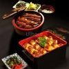 Japanese Sushi Bucket Sashimi Seafood Dish Cuisine Fruit Food Tray Salmon Ice Plate Round Box with Lid Lunch Box Dim Sum Box