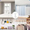 2pcs Non-Drilling Ceiling Curtain Rod Brackets | Heavy-Duty Self-Adhesive, Adjustable Curtain Hooks, Suitable for Wardrobe and Bedroom