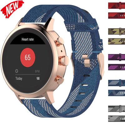 18mm 20mm 22mm Nylon Strap For Samsung Galaxy Watch 4/5/6/7/Gear S3/Active2 Braided Band for Huawei GT4 GT3 Garmin Venu 3S 2S
