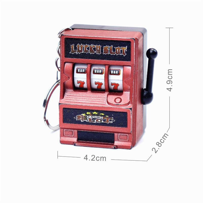 1Pcs Fruit Machine Slot Machine Keyring Simple Fashion Trend Keychain Toy Creative Car Pendant Key Ring Gift Accessories