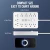 17-in-1 US Power Outlet, Power Outlet Surge Protector, 11 AC Outlets, 4 USB 2 Type-C, Desktop Charging Station with Overload Pro