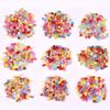 100pcs Mini Buttons Plastic Doll Clothes Round Buckles Buttons for Handmade Cartoon Garment Sewing DIY Craft Needlework