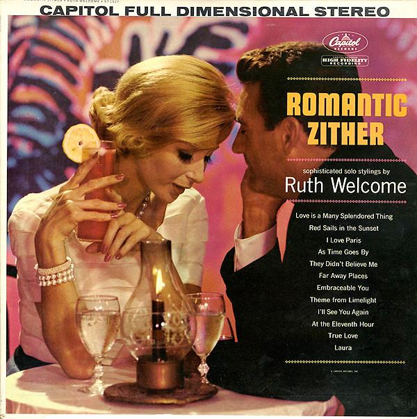 

LP Record RUTH WELCOME Romantic Zither ST1527 CAPITOL US New Age Easy Listening Used