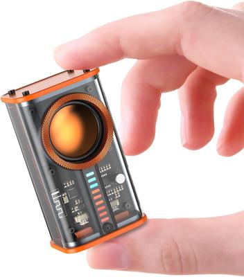 Transparenter drahtloser Bluetooth-Lautsprecher Tragbarer Mini-Lautsprecher mit bunten LED-Lichtern Stereo-Sound TWS Kleine Lautsprecher
