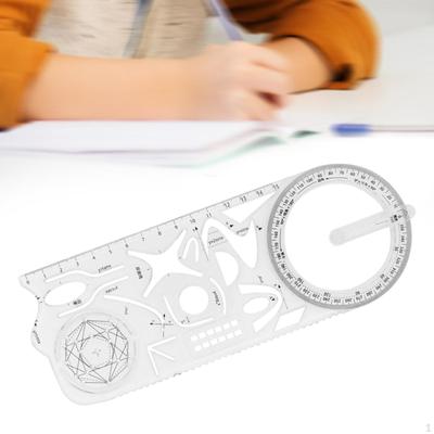 Șablon de desen pentru riglă geometrică pentru măsurarea riglelor de plastic pentru școală