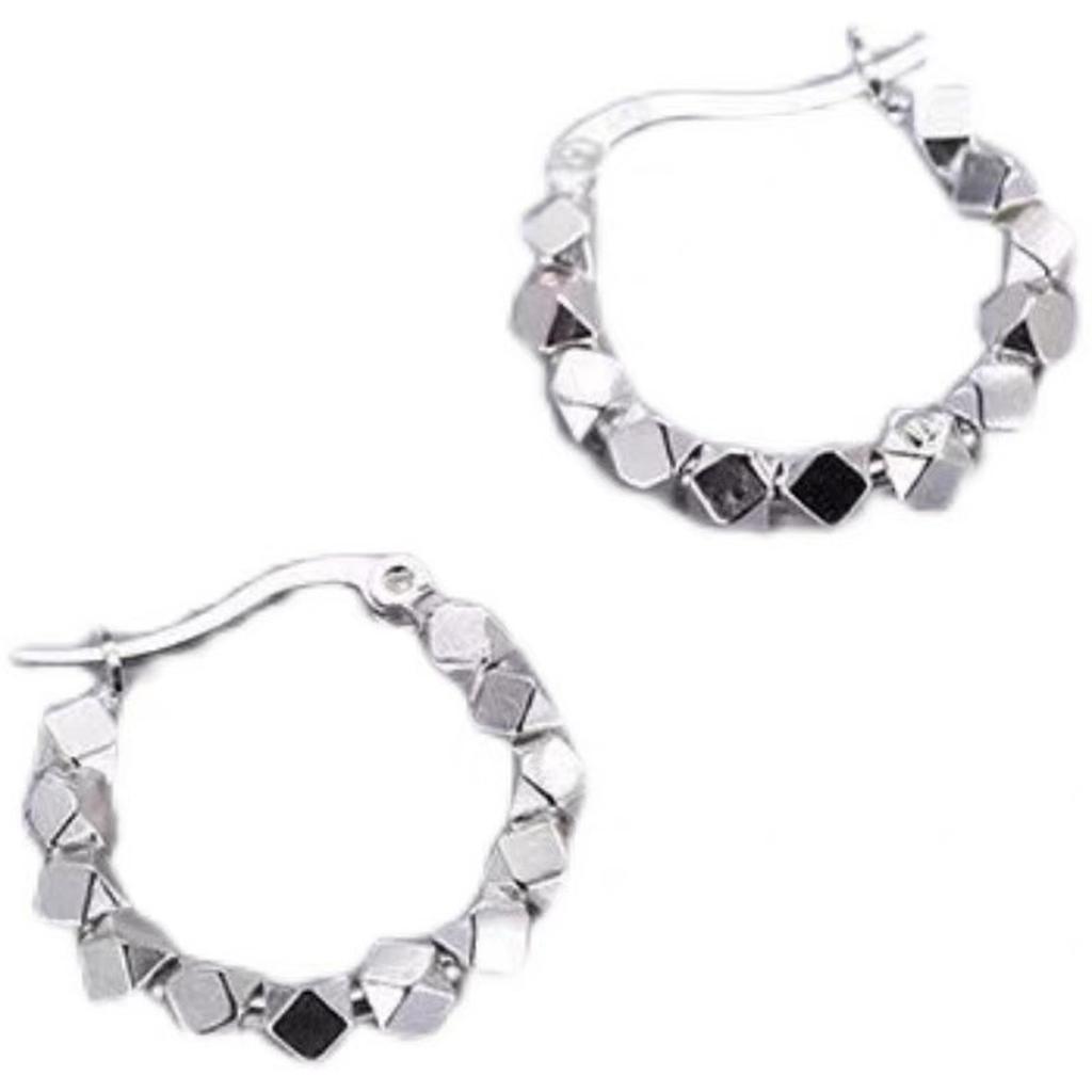 925 Silver hoop Earrings Simple Light Luxury Temperament Exquisite Semale Sexy Jewelry Gift