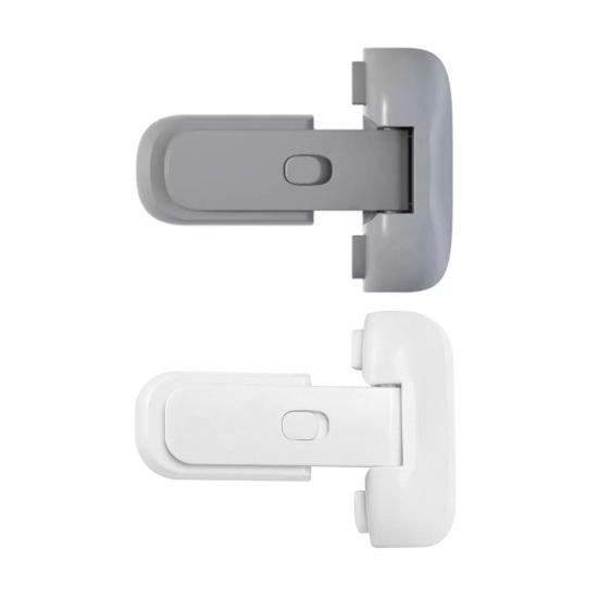 2Pcs Child Safety Refrigerator Lock Self-adhesive Multi-Purpose Drawer Cupboard Oven Fridge