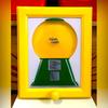 1pc Modern Square Plastic Candy Dispenser Gumball Machine in Frame  Manual Operation, No Batteries Needed, Wall Mountable or Tabletop for Candies