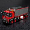 630PCS Red Container Truck Building Blocks City Mail Transport Vehicle Model Building Blocks Decoration Creative DIY Toys Gift