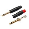 2/4/6Pcs Musical Sound 6.35mm 1/4inch Solder Type Mono Stereo Adapter Connector for Speaker/Guitar/Microphones Cable